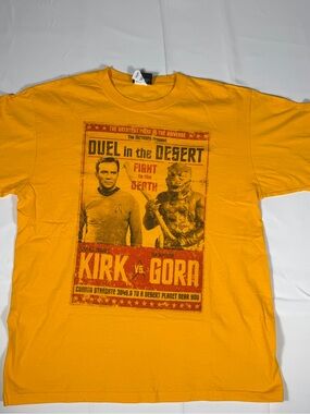 Classic Irregular Star Trek 'Kirk vs. Gorn' Graphic T‑Shirt - Yellow